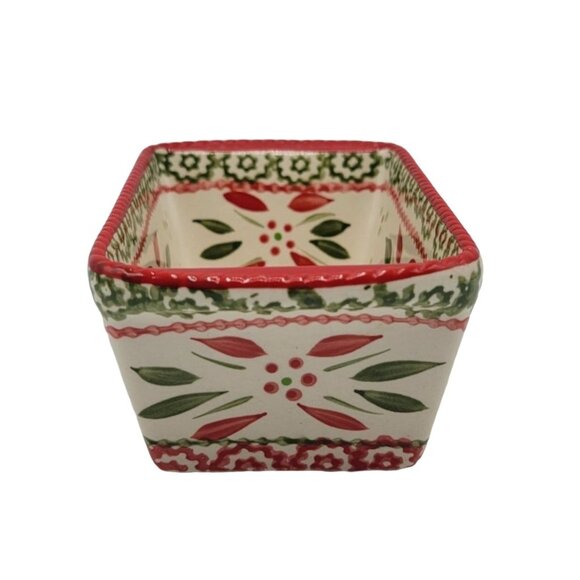 Temptations by Tara Holiday Christmas Mini Loaf Pan Baking Red 12oz 6"x3.5" Lid - Picture 4 of 8